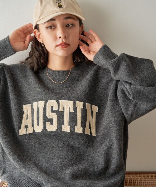 FREAK'S STORE ニット セーター サガラワッペン ロゴニット