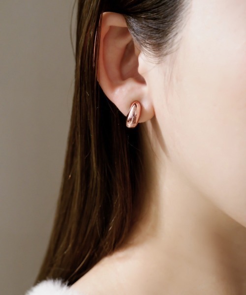 ciite' イヤリング 「 金属アレルギー対応 」 メタル ぷっくり