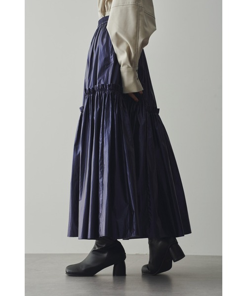 Limue スカート シャイニーギャザースカート : ZOZOTOWN Yahoo!店