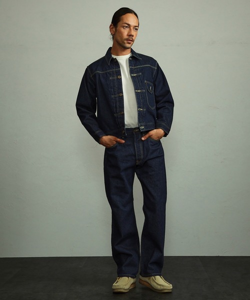 【美品】Lee／リー カウボーイ デニム ジャケット メンズS アウター セール】Lee/リー SUPERSIZED ビッグシルエットカウボーイデニム