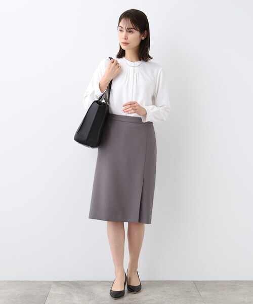 「INDIVI」 7分袖シャツ 05 ブラック レディース LADIES'(レディース)/七分袖-ワイシャツ(並び順：新着順)東京