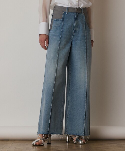 Diagram ジーンズ デニム デニムパンツ コンビデニムワイドパンツ