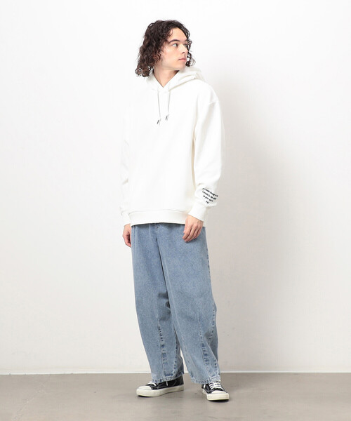 新品PURPLE LABELインディゴデニムワイドテーパードパンツ　ウィメンズS 硫化染めデニム／インディゴデニムワイドテーパードパンツ （デニム