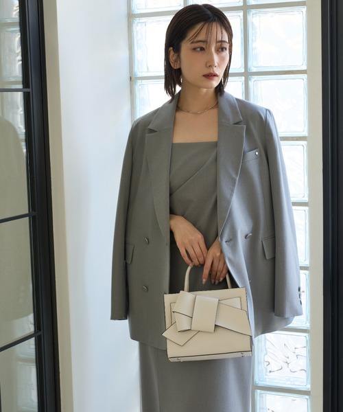 FRAY I.D グレー ロングキャミワンピース ONE SIZE 新作！カットソーSETサテンキャミワンピース！ | FRAY I.D