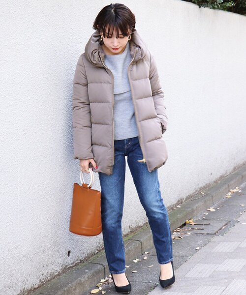 [NOBLE] пуховик 38 бежевый женский 