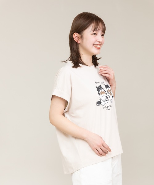tシャツ 「meeny miny」「インフルエンサーmiiコラボ」”褒められ”ゆるっとTシャツ レディース meeny miny】【インフルエンサーmidopeiコラボ】”褒められ”ゆる
