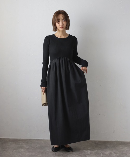 ワンピース Bonjour Bonjour Sagan（ボンジュールサガン） ドッキングワンピース FREE