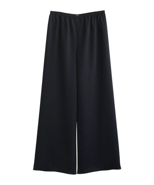 ワイドパンツ スラックス パンツ ビハインドパンツ レディースの画像