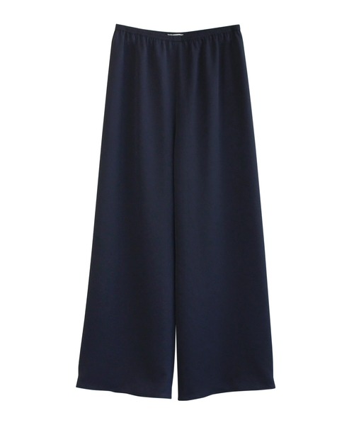 ワイドパンツ スラックス パンツ ビハインドパンツ レディースの画像