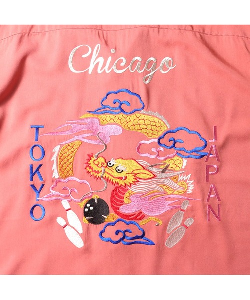 HOUSTON(ヒューストン) シャツ ボーリングシャツ(DRAGON) メンズ HOUSTON(ヒューストン) シャツ ボーリングシャツ(DRAGON) メンズ