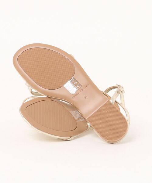 台湾 CHARLES&KEITH アンクルストラップサンダル CHARLES ＆ KEITH サンダル アンクルストラップ レディース