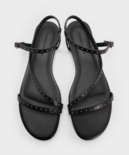 超美品☆Kento Dance キャロン サンダル アンクルストラップ 軽量 CHARLES ＆ KEITH サンダル アンクルストラップ レディース