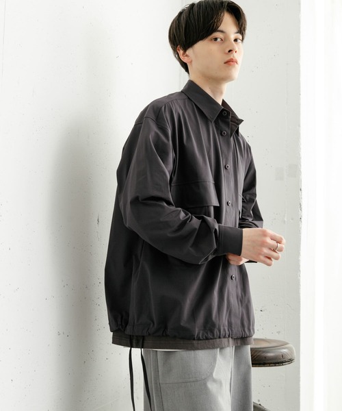 UNDER COVER メッシュ素材 ブラック長袖シャツ M SENSE OF PLACE by URBAN RESEARCH シャツ ドットメッシュダブル