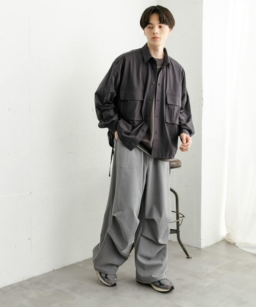 SENSE OF PLACE by URBAN RESEARCH シャツ ドットメッシュダブル