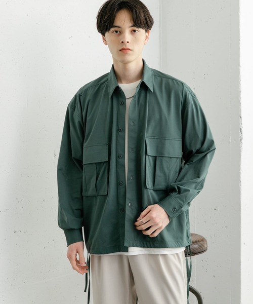 SENSE OF PLACE by URBAN RESEARCH シャツ ドットメッシュダブル