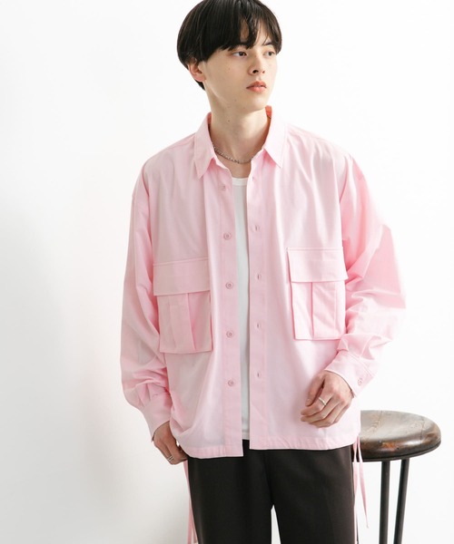 SENSE OF PLACE by URBAN RESEARCH シャツ ドットメッシュダブル