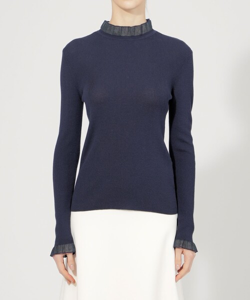 EPOCA（エポカ） 長袖ニット 40 ネイビー レディース : ZOZOTOWN Yahoo