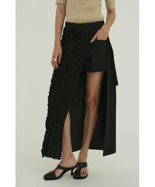 CLANE（クラネ） ロング スカート CLANE/クラネ/FRILL WRAP SKIRT