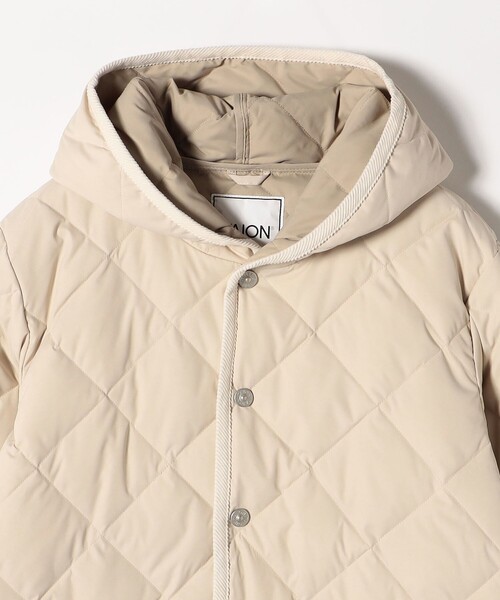 TAION」 ダウンジャケット ONE SIZE オフホワイト レディース