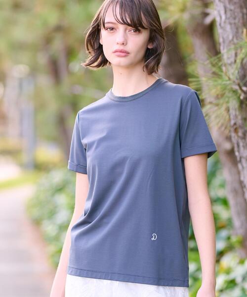 tシャツ 「洗える」シルクブレンドポンチTシャツ レディース