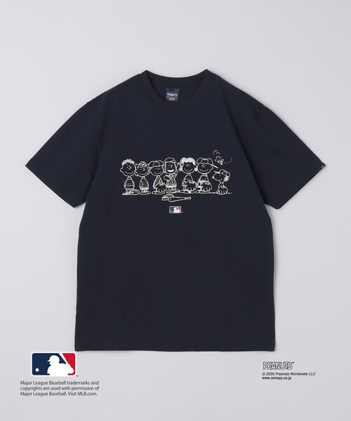 SHIPS tシャツ SHIPS: PEANUTS×MLB プリント Tシャツ メンズ
