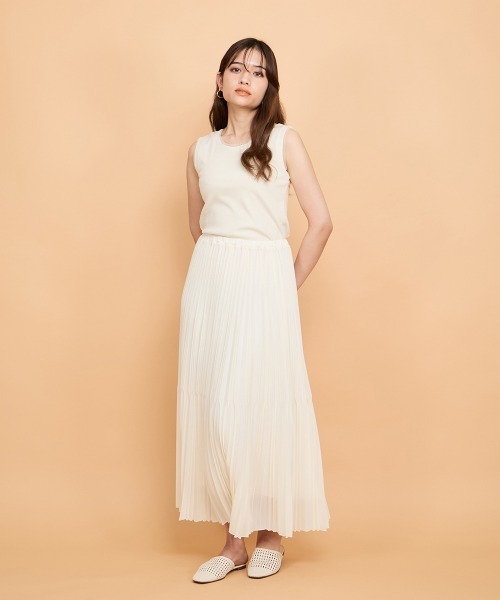 QUEENS COURT（クイーンズコート） スカート 夏 シアーイレギュラー
