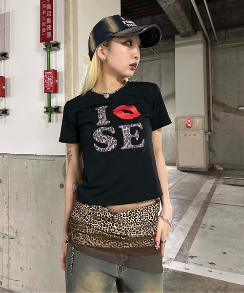 sedacle girl（セダクルガール） tシャツ レオパードアイラブT