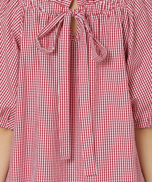 Jolly Poupee ブラウス シャツ 「22fabric」ギンガムチェック