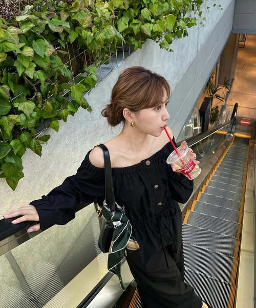 RANCLIC オールインワン ジップアップジャンプスーツ レディース