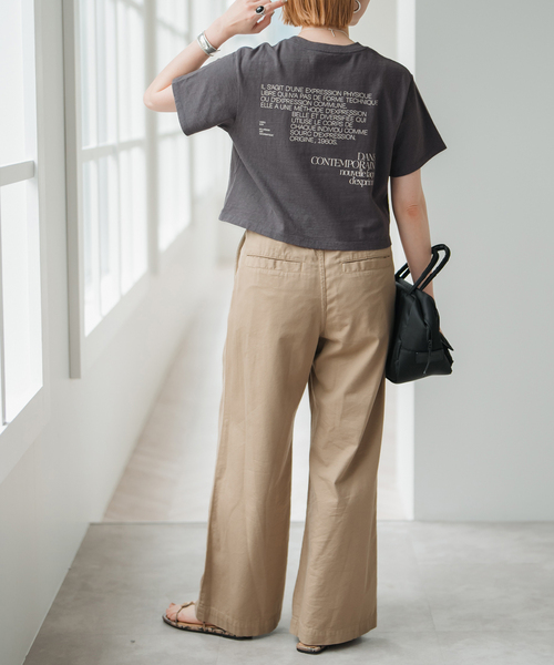 「Spick & Span」 半袖Tシャツ FREE ベージュ レディース Spick＆Span 「Spick & Span」 半袖Tシャツ FREE ベージュ