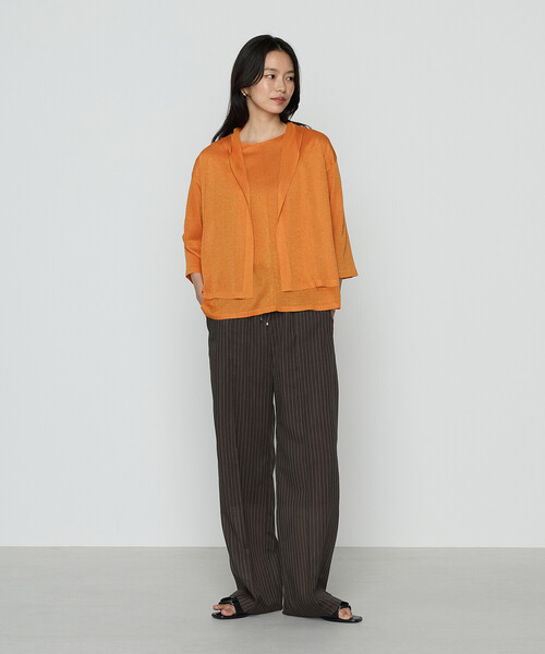 コムサ（COMME CA）/レーヨンイタリア糸 カーディガン COMME CA（コムサ） カーディガン レーヨンイタリア糸 カーディガン