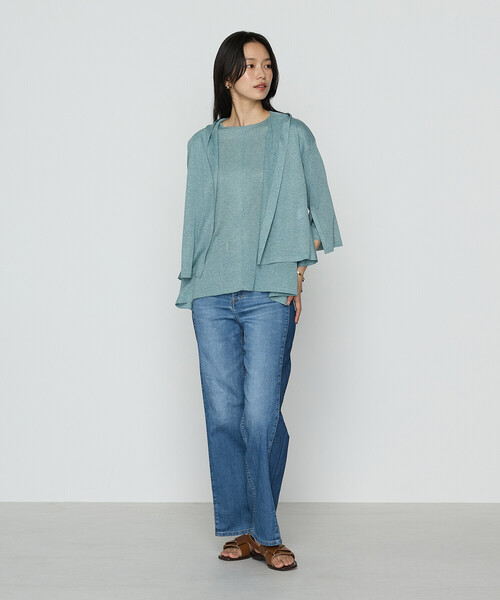 COMME CA（コムサ） カーディガン レーヨンイタリア糸 カーディガン