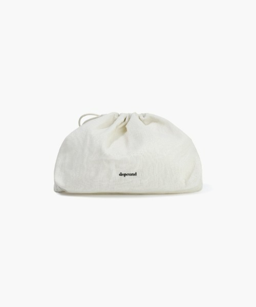 ショルダーバッグ・ポシェット depound Antibes Cotton Drawstring Bag Natural DP2436BG037MNT depound(デパウンド) ショルダーバッグ・ポシェット(レディース