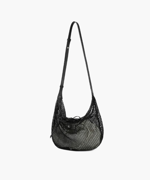 ●depound● Airy Netbag Shoulder Medium Black DP2534BG022MBB airy net bag (shoulder) - black (S) – depound