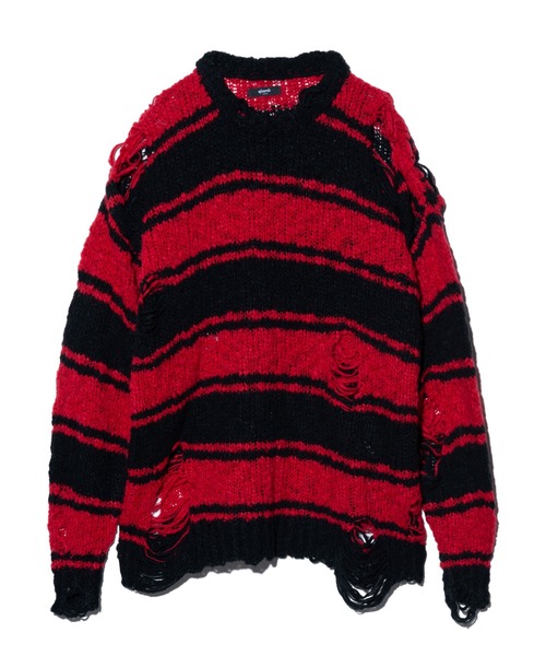 glamb（グラム） セーター ニット Damage Pullover Knit / ダメージ