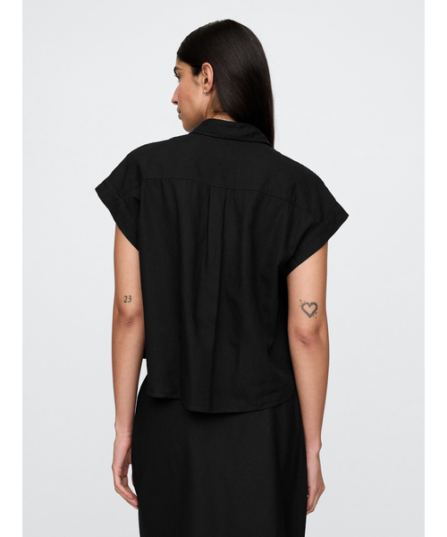 「GAP」 半袖シャツ XX-SMALL レッド レディース_画像3