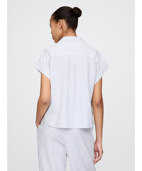 「GAP」 半袖シャツ XX-SMALL レッド レディース_画像4