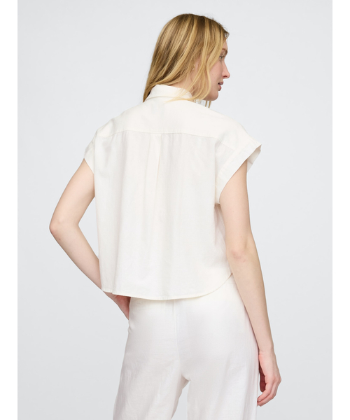 「GAP」 半袖シャツ XX-SMALL レッド レディース_画像5