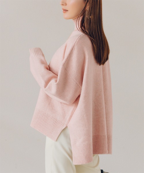 ur's（ユアーズ） ニット セーター スフレタッチハイネックオーバー