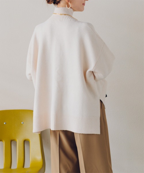 ur's（ユアーズ） ニット セーター スフレタッチハイネックオーバー