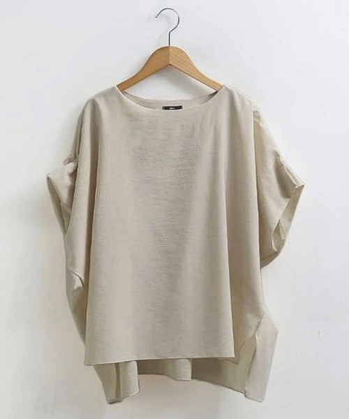 tシャツ サイドスリットドルマンスリーブプルオーバー