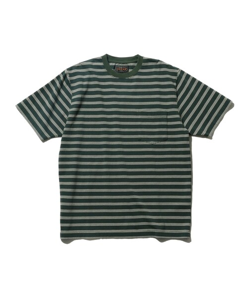 BEAMS+（ビームスプラス） tシャツ ピンストライプ ポケット Tシャツ 