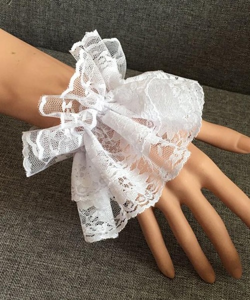 MAISON SELECT アームカバー 6D2 レース リストスリーブ お袖とめ