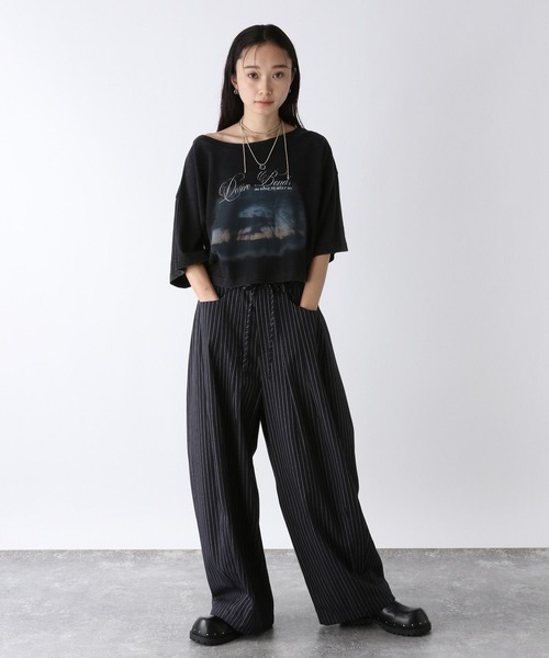 ウエストドロストコクーンパンツ　ジーナシス　新品未使用　今季新作 Drawstring Cocoon Cargo Pants/ドローストーリングコクーン