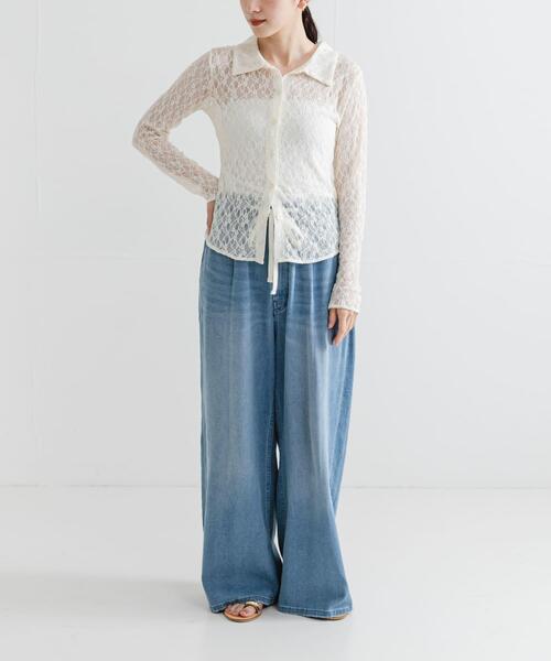 URBAN RESEARCH / アーバンリサーチ ストレッチレース2WAYトップス