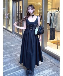 Darich（ダーリッチ） ワンピース コルセットデザインロングワンピース