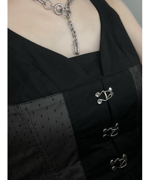 Darich（ダーリッチ） ワンピース コルセットデザインロングワンピース
