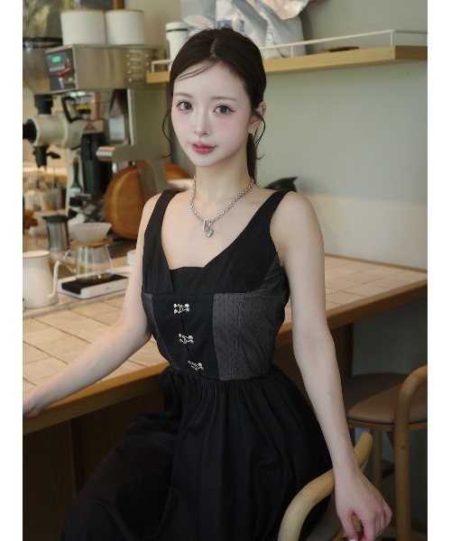 Darich（ダーリッチ） ワンピース コルセットデザインロングワンピース