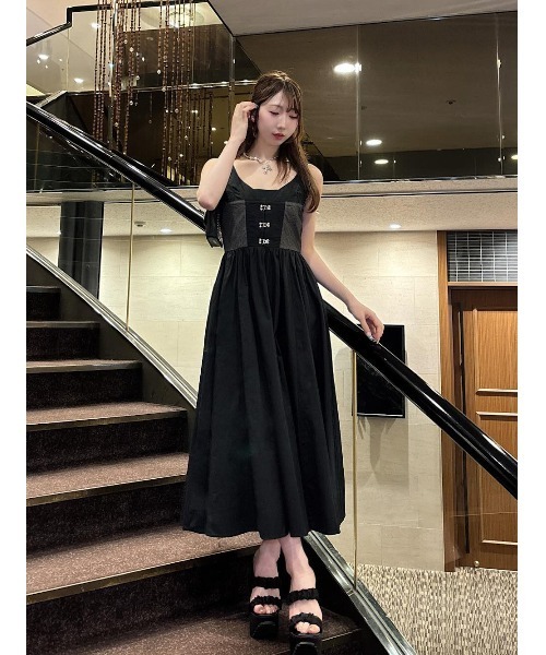 Darich（ダーリッチ） ワンピース コルセットデザインロングワンピース