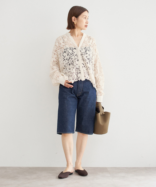 IENA - 新品 IENA フラワー レース バックリボン ブラウス 定価33000円 IENA - 新品 IENA フラワー レース バックリボン ブラウス 定価